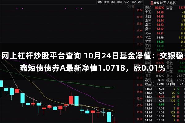 网上杠杆炒股平台查询 10月24日基金净值：交银稳鑫短债债券A最新净值1.0718，涨0.01%